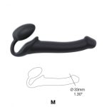 Dildo Strapless - Strap-on-me Semi Realistic Black - obrazek 3